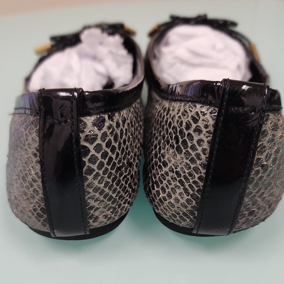 Tory Burch Black and Gray Flats - Picture 2 of 11